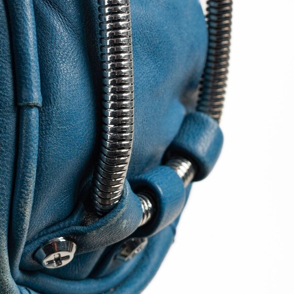 Alexander Wang Mini Brenda Blue Leather Crossbody Bag - Picture 7 of 9